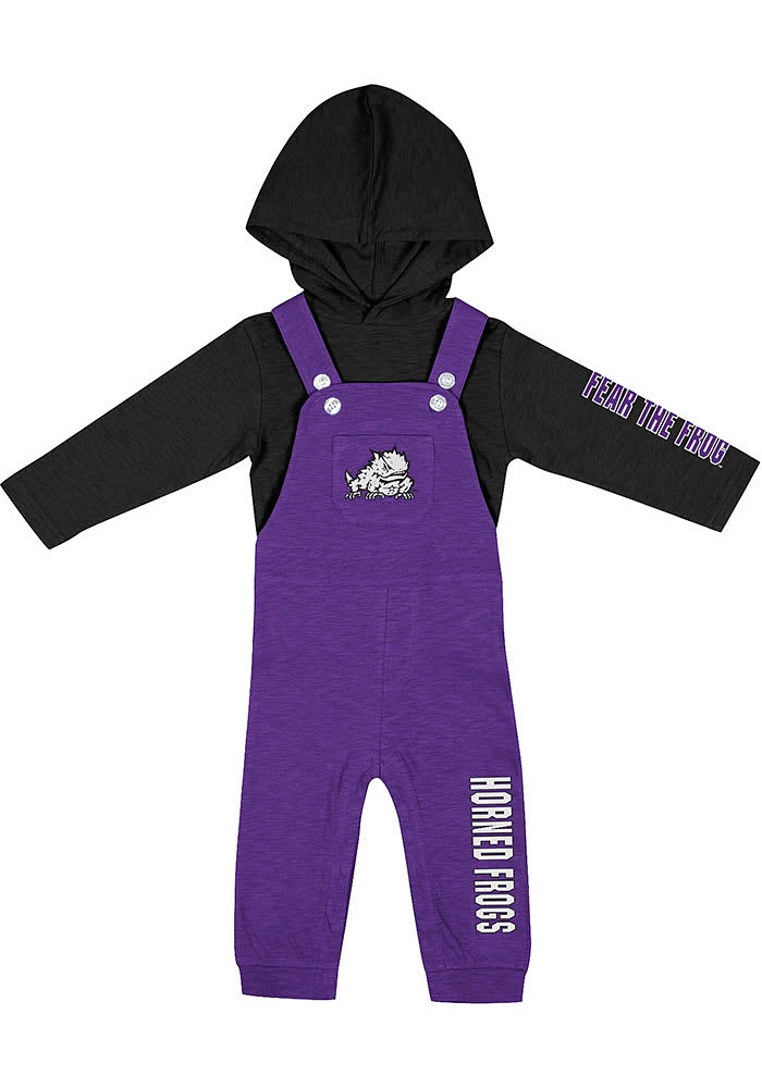 Colosseum TCU Horned Frogs Infant Purple Chim Set Top and Bottom