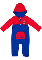 Colosseum Kansas Jayhawks Baby Blue Nursery Long Sleeve One Piece