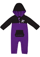 Colosseum K-State Wildcats Baby Purple Nursery Long Sleeve One Piece