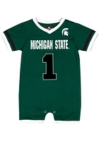 Colosseum Michigan State Spartans Baby Green Magical Jersey Short Sleeve One Piece