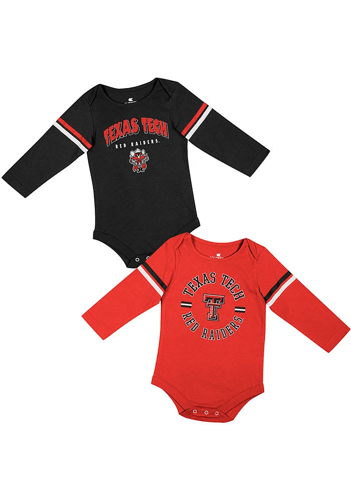 Colosseum Texas Tech Red Raiders Baby Ad 2PK LS One Piece
