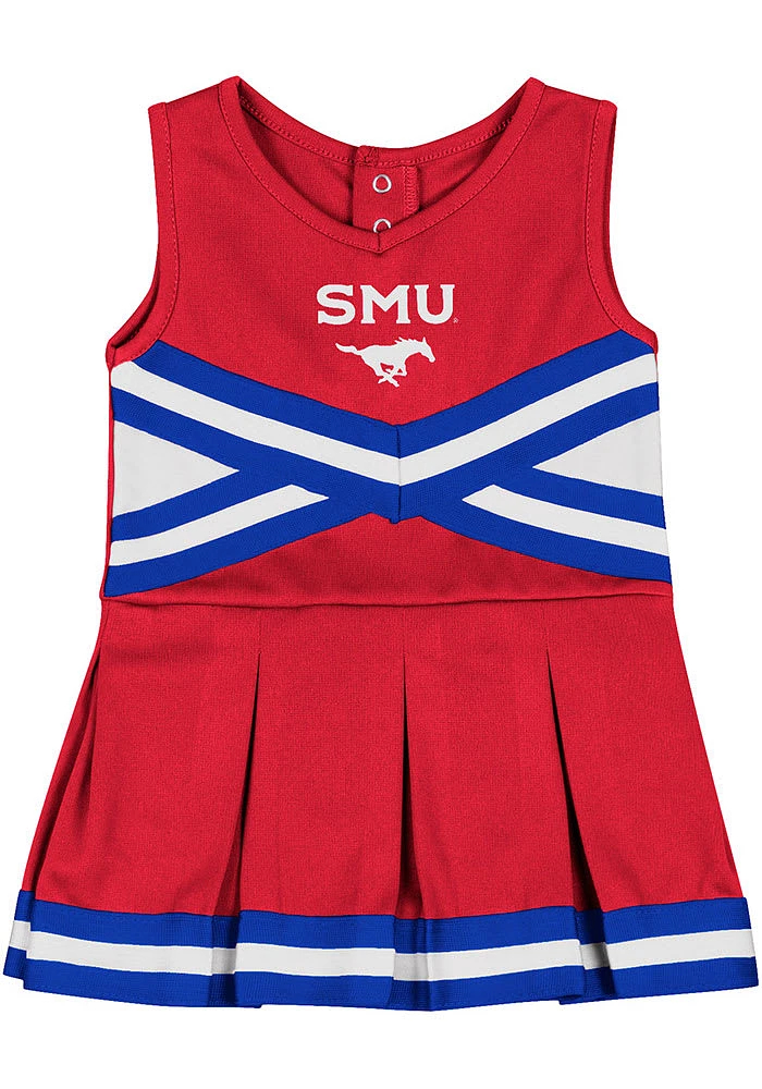 Colosseum SMU Mustangs Baby Red Carousel Set Cheer