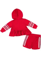 Colosseum Ohio State Buckeyes Infant Girls Red Spoonful Set Top and Bottom