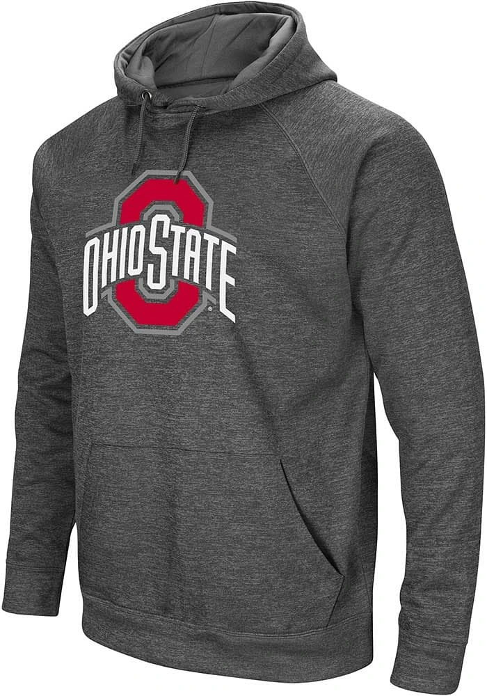 Colosseum Ohio State Buckeyes Mens Charcoal Cloverleaf Hood