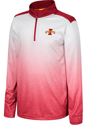 Colosseum Iowa State Cyclones Youth Cardinal Max Long Sleeve Quarter Zip Shirt