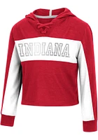 Colosseum Indiana Hoosiers Toddler Girls Cardinal Did Not Long Sleeve T Shirt