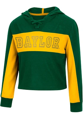 Colosseum Baylor Bears Toddler Girls Green Did Not Long Sleeve T Shirt
