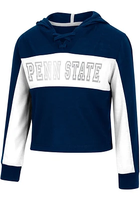 Colosseum Penn State Nittany Lions Toddler Girls Navy Blue Did Not Long Sleeve T Shirt