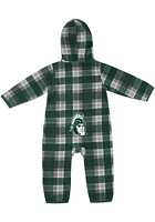 Colosseum Michigan State Spartans Baby Green Farays Loungewear One Piece Pajamas