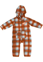 Colosseum Oklahoma State Cowboys Baby Orange Farays Loungewear One Piece Pajamas