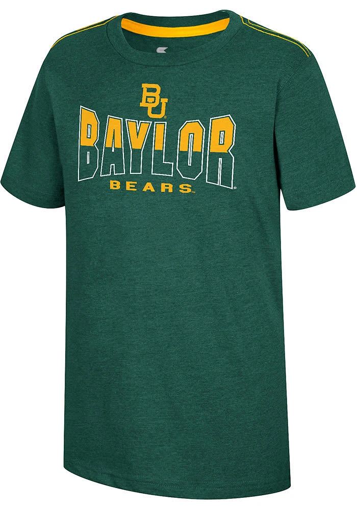 Colosseum Baylor Bears Youth Green Tiberius Short Sleeve T-Shirt