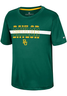 Colosseum Baylor Bears Youth Green Duke Short Sleeve T-Shirt