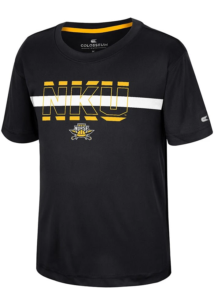 Colosseum Northern Kentucky Norse Youth Black Duke Short Sleeve T-Shirt