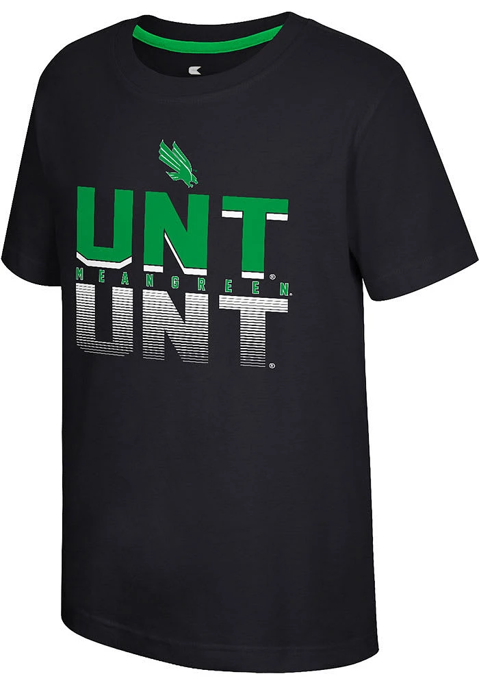 Colosseum North Texas Mean Green Youth Black Newfoundland Short Sleeve T-Shirt