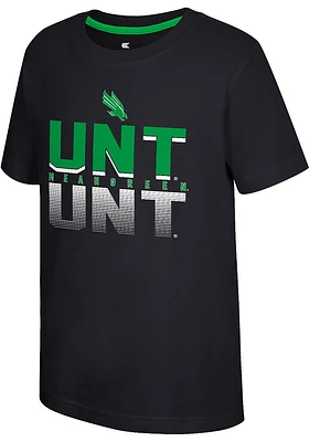 Colosseum North Texas Mean Green Youth Black Newfoundland Short Sleeve T-Shirt