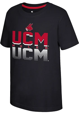 Colosseum Central Missouri Mules Youth Black Newfoundland Short Sleeve T-Shirt