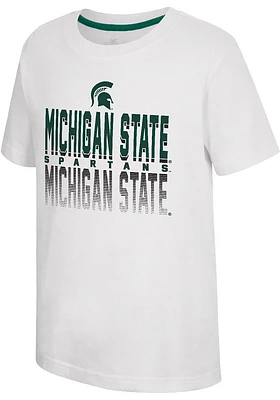 Colosseum Michigan State Spartans Youth White Newfoundland Short Sleeve T-Shirt
