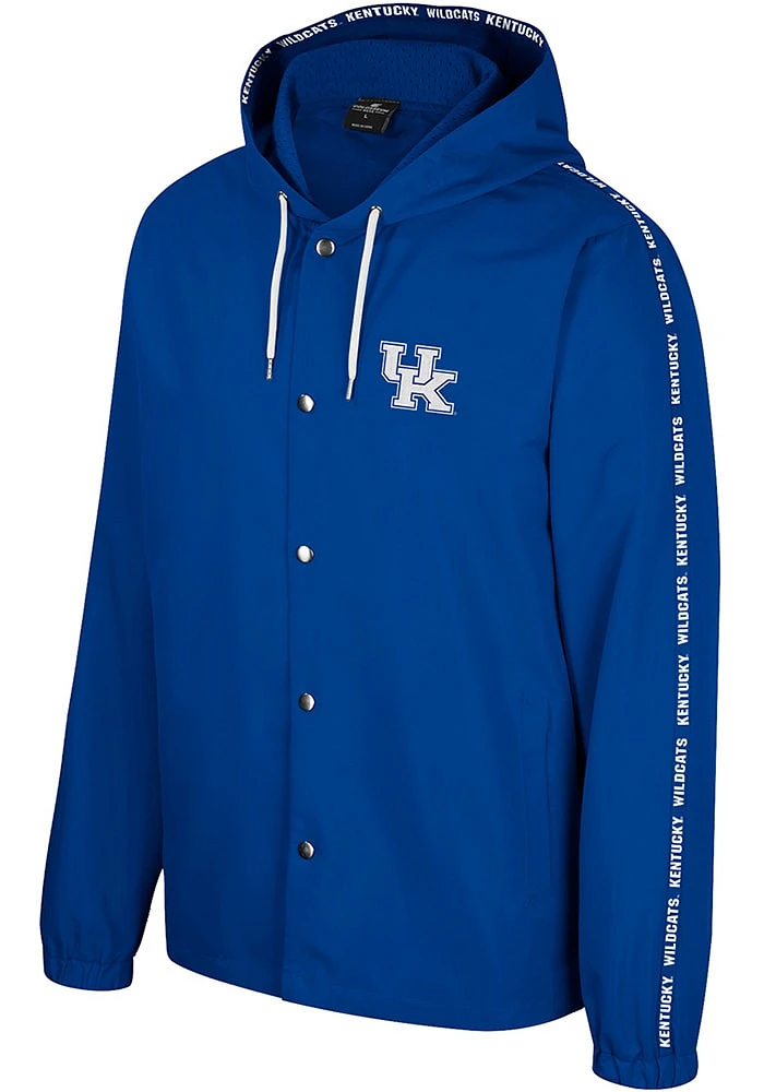 Colosseum Kentucky Wildcats Mens Blue Brewster Light Weight Jacket