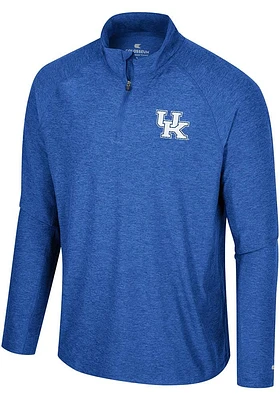 Colosseum Kentucky Wildcats Mens Blue Skynet Long Sleeve 1/4 Zip Pullover