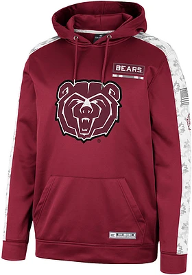 Colosseum Missouri State Bears Mens Maroon OHT Snake Eyes Camo Hood