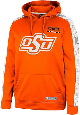 Colosseum Oklahoma State Cowboys Mens Orange OHT Snake Eyes Camo Hood