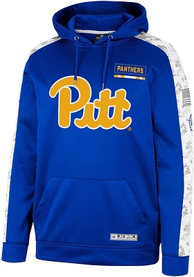 Colosseum Pitt Panthers Mens Blue OHT Snake Eyes Camo Hood