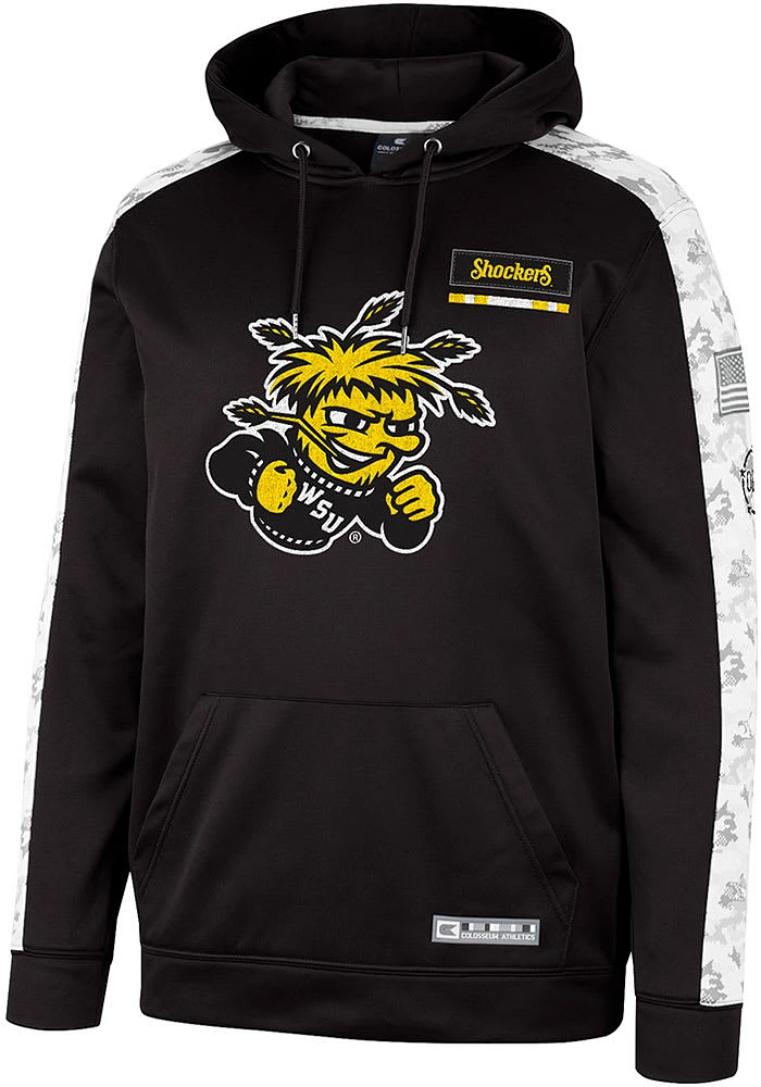 Colosseum Wichita State Shockers Mens Black OHT Snake Eyes Camo Hood