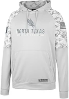 Colosseum North Texas Mean Green Mens Grey OHT Clutch Camo Pullover Hood