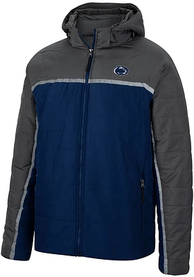 Mens Penn State Nittany Lions Colosseum Club Champion Puffer Heavyweight Jacket - Navy Blue