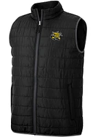 Colosseum Wichita State Shockers Mens Black Membership Puffer Sleeveless Jacket