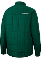 Colosseum Michigan State Spartans Mens Green Detonate Quilted Medium Weight Jacket