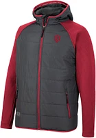 Mens Indiana Hoosiers Colosseum Good On You Hooded Heavyweight Jacket - Charcoal