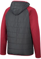 Mens Indiana Hoosiers Colosseum Good On You Hooded Heavyweight Jacket - Charcoal