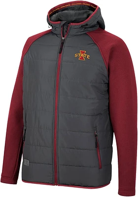 Mens Iowa State Cyclones Colosseum Good On You Hooded Heavyweight Jacket - Charcoal