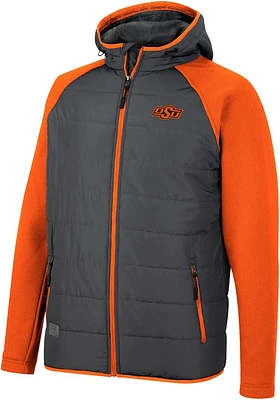 Mens Oklahoma State Cowboys Colosseum Good On You Hooded Heavyweight Jacket - Charcoal