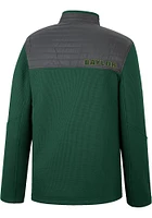 Colosseum Baylor Bears Mens Green Good On You Long Sleeve Qtr Zip Pullover