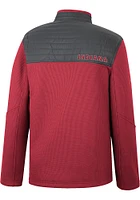 Colosseum Indiana Hoosiers Mens Crimson Good On You Long Sleeve Qtr Zip Pullover