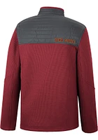 Colosseum Iowa State Cyclones Mens Cardinal Good On You Long Sleeve Qtr Zip Pullover