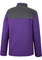 Colosseum K-State Wildcats Mens Purple Good On You Long Sleeve Qtr Zip Pullover