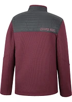 Colosseum Missouri State Bears Mens Maroon Good On You Long Sleeve Qtr Zip Pullover