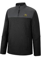 Colosseum Wichita State Shockers Mens Black Good On You Long Sleeve Qtr Zip Pullover