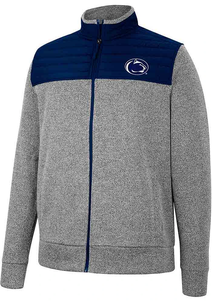 Colosseum Penn State Nittany Lions Mens Charcoal Putter Herringbone Medium Weight Jacket