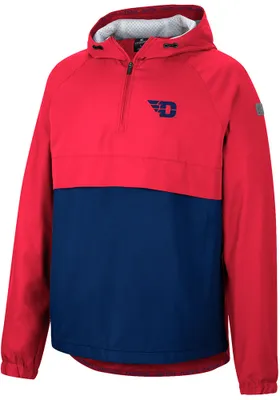 Colosseum Dayton Flyers Mens Red Man To Beat Anorak Light Weight Jacket