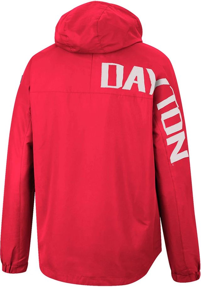 Colosseum Dayton Flyers Mens Red Man To Beat Anorak Light Weight Jacket