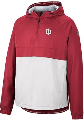 Colosseum Indiana Hoosiers Mens Crimson Man To Beat Anorak Light Weight Jacket