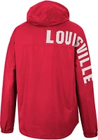 Colosseum Louisville Cardinals Mens Red Man To Beat Anorak Light Weight Jacket