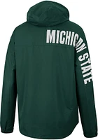 Colosseum Michigan State Spartans Mens Green Man To Beat Anorak Light Weight Jacket