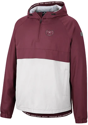 Colosseum Missouri State Bears Mens Maroon Man To Beat Anorak Light Weight Jacket