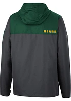 Colosseum Baylor Bears Mens Charcoal Staff Hooded Windbreaker Light Weight Jacket