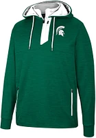 Colosseum Michigan State Spartans Mens Green Bushwood Fleece Hood